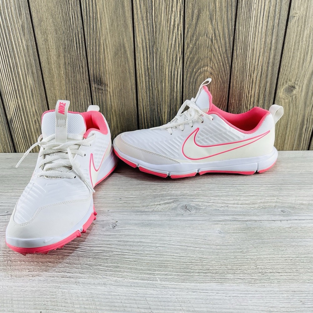 Nike White and Pink Athletic Shoes - Picture 4 of 14